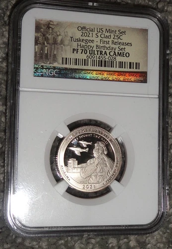 2021 S Tuskegee Air men CLAD Proof NGC PF70 UC FR
