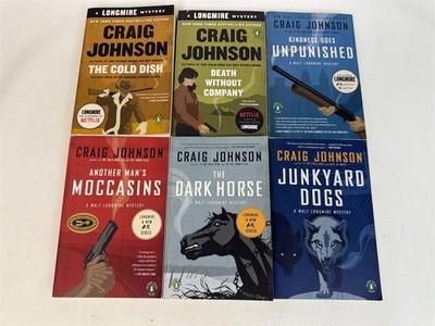 Craig Johnson Lot 1st 6 Longmire Paperbacks The Cold Dish to Junkyard Dogs