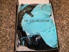 The Luxe Collection heartful teddy, thong, & stockings set, blue/black, One Size — photo 8