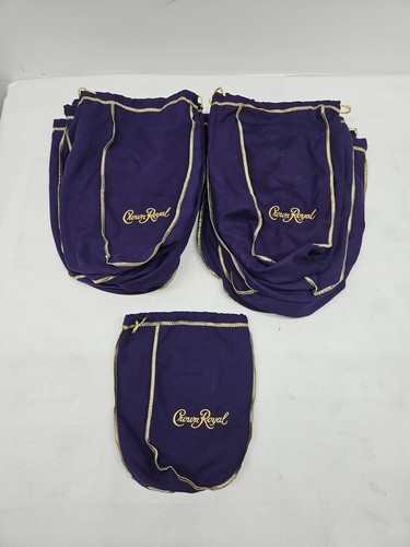 Crown Royal Extra Large Bag (12) Total Bags......Great for Storage 13"x9"x4"...