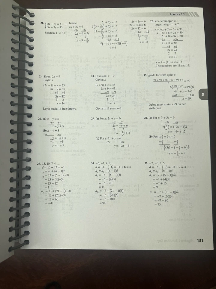 Abeka Algebra 1 Second Edition Solution Key Math Homeschool - Image 3 of 4