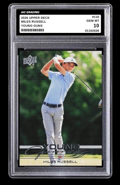2026 Miles Russell Upper Deck Young Guns Rookie Card #110 Mint Graded 10