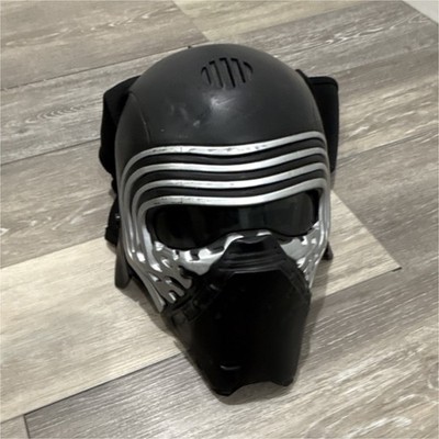 Star Wars Kylo Ren Adjustable Helmet Mask Black Silver. Voice changer  One Size