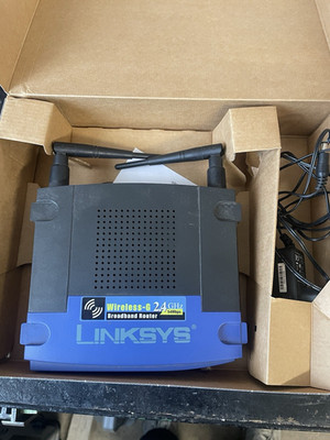 Linksys Wireless-G Broadband Router 2.4 GHz 54 Mbps Schwarz Blau