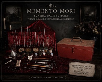 Vintage Mortuary Embalming Kit Dodge Cosmetics Original Medical Toolbox ODDITIES