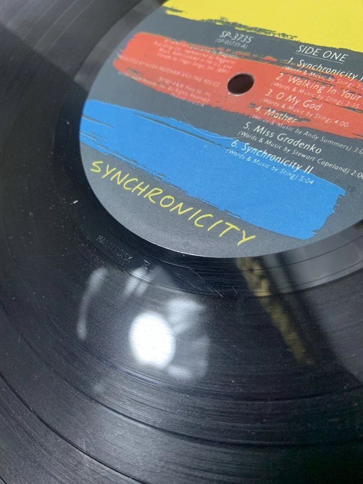 The Police Vtg Vinyl LP Synchronicity RL masterdisk insert First Press Rare $180 - Image 4 of 4