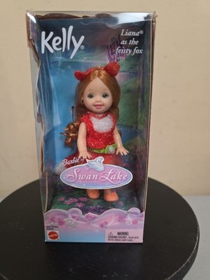 Mattel Barbie Kelly Swan Lake Liana Feisty Fox Doll 2003 Collector NIB