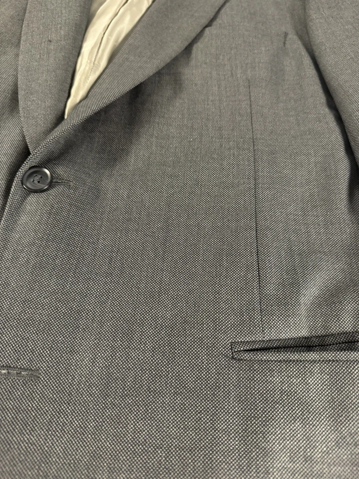 Paul Stuart Men’s Gray Wool Suit Size 44L Super 100s Woven In Italy - Image 3 of 4