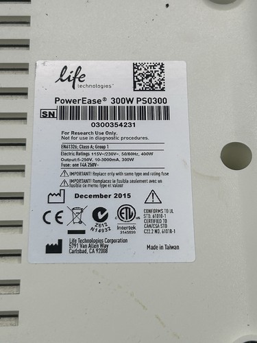 Life Technologies PowerEase 300W PS0300 - Picture 4 of 5