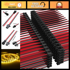 2 Pin JST SM Connector Cable Adapter - Male to Female Wire for LED Light Strip,