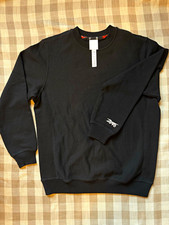 Reebok x Victoria Beckham VB Oversized Black Crewneck Sweatshirt SizeS Pullover