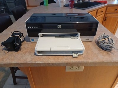 HP Deskjet 6988 Inkjet Color Printer With Power, USB, Ethernet Cables 1 Day Ship