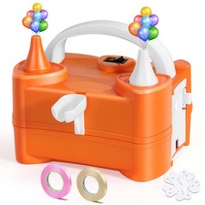 Electric Balloon Pump, Dual-Nozzle Portable Balloon Pump, Electric Balloon In...