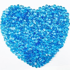 Blue Aquarium Glass Gravel Stones for Fish Tank Decor