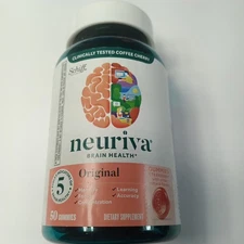 Neuriva Strawberry Gummies (50) EXP:12/25 Memory Focus Brain~ FREE FAST📬 🚚