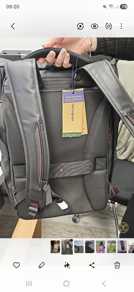 Samsonite Rolltop L  in Schwarz - Bild 2 von 2