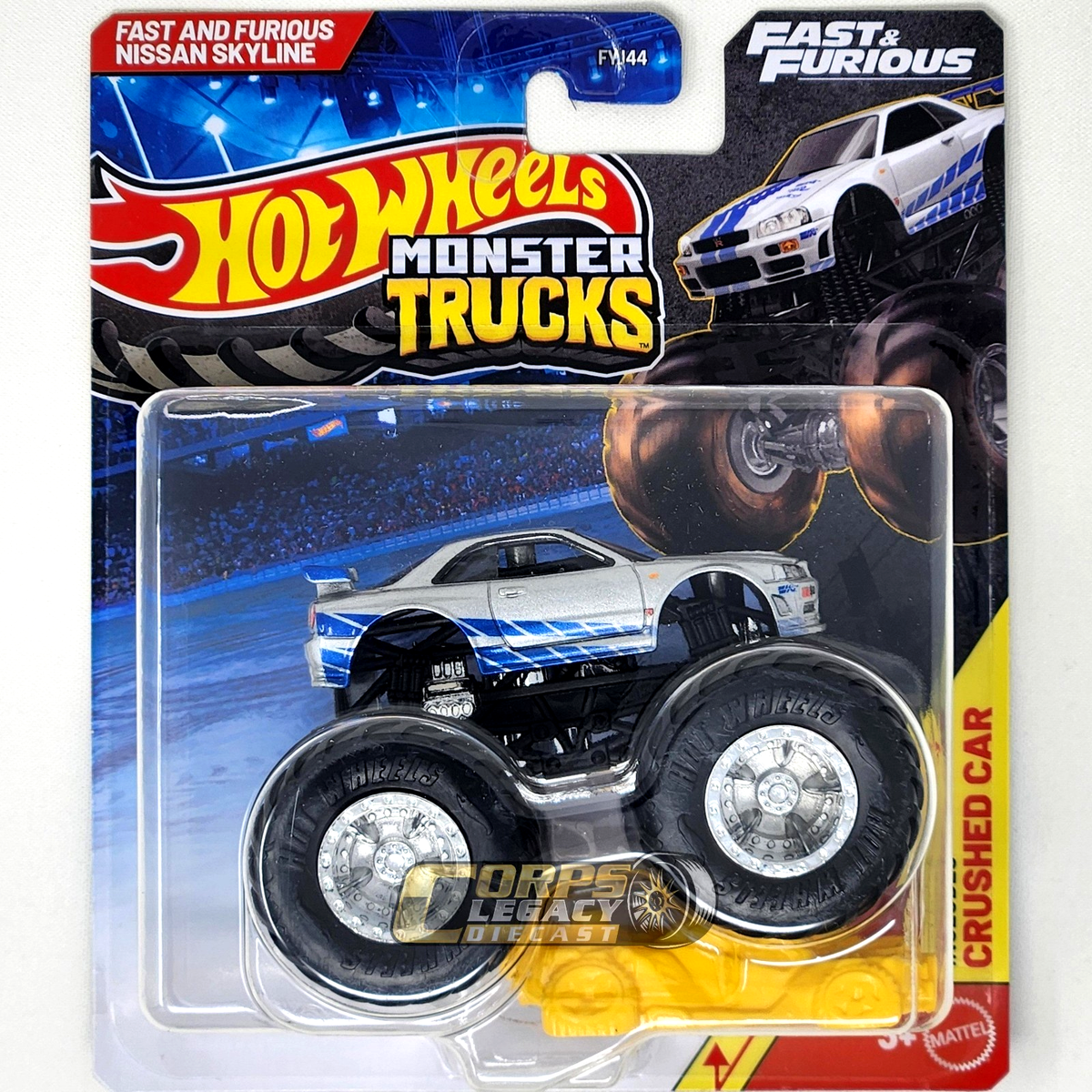 Hot Wheels Monster Trucks Fast & Furious Nissan Skyline 1:64 2026