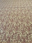 Gorgeous 1 Yard 35” Tan Red Paisley Print Interior Fabric Soft Cotton 81” Wide — photo 9
