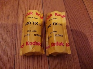 Kodak Tri-X 400, 2 Rolls of 400 TX 120 Black & White Film