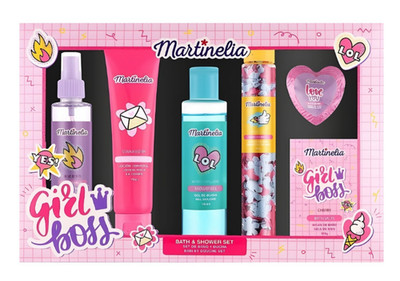 Martinelia Girl Boss Bath & Shower Set Kids Gift Body Care Spray Lotion Gel Set
