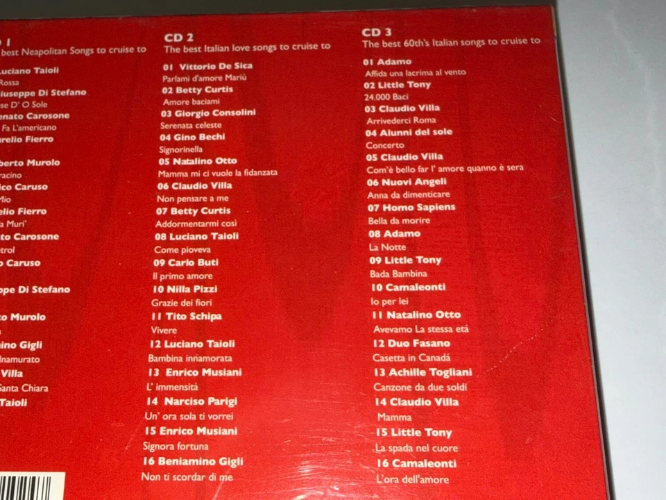 Ciao Italia CD 3-Disc Set Italian Music Compilation 46 Songs 2008 *NEW/SEALED* Foto 4 de 4