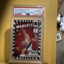 Panini 2025 Donruss WNBA Paige Bueckers Net Marvels Press Proof #23 RC PSA 10