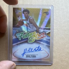 2025-26 Topps Chrome Autograph Rookie Noah Penda Orange Refractor 1/50  Magic