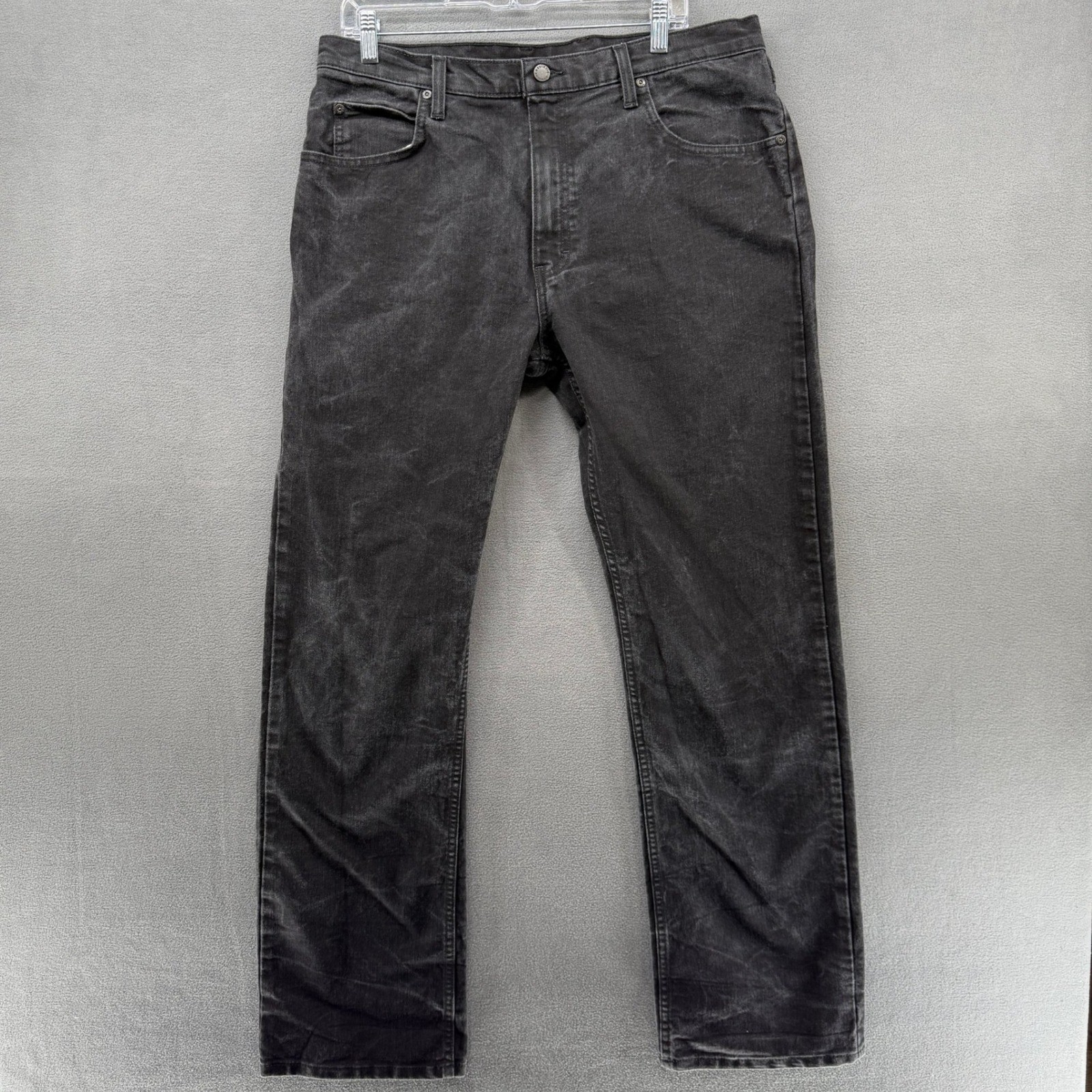 Dickies Mens Straight Leg Jeans Washed Black 36x34 (36x33.5)