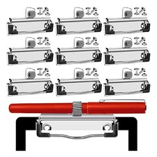 14 Pack Mountable Clipboard Clips with Pen Holder Clipboard Clips Hardware5712
