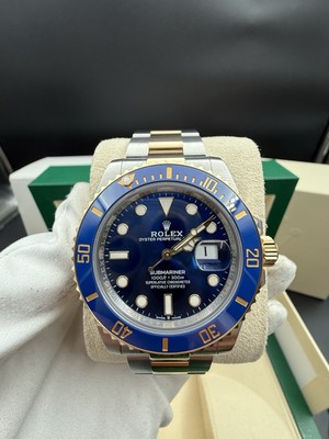 2025 Rolex Submariner Date Gold Steel Blue Dial 41mm Men Watch 126613LB  Unworn
