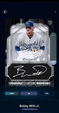 DIGITAL TOPPS BUNT 2022 BOBBY WITT JR.  LUMINARIES RC SIGNATURE
