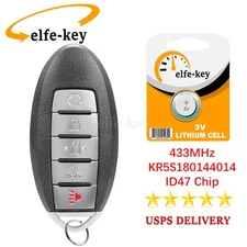 For Nissan Keyless Remote Start Control Car Key Fob 5 Button ID47 2013 2014 2015