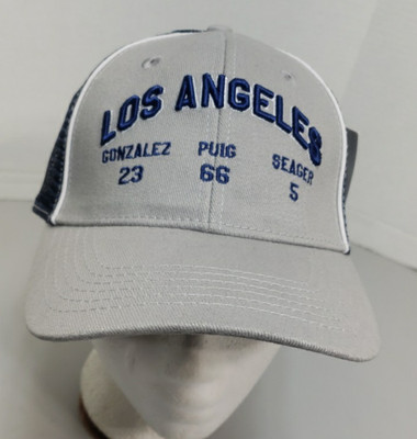  Los Angeles Dodgers Gonzalez 23 Puig 66 Seager 5 Cap Snapback New W tag