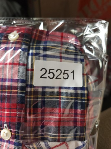 Ralph Lauren Shirt XXL Men Red Blue White Plaid Button-Up Flesh Pony Cotton - Picture 8 of 8