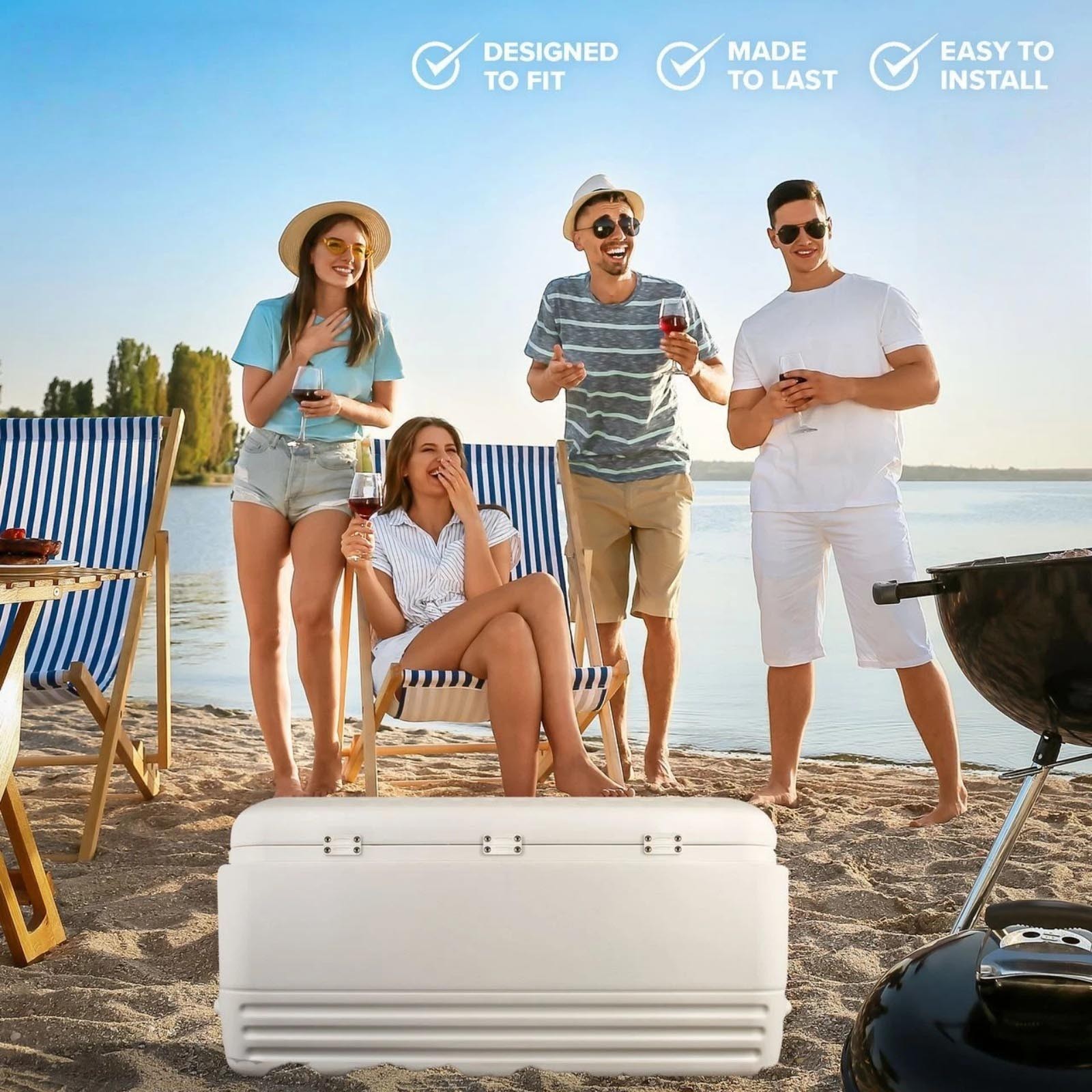 Professional Cooler Parts Replacement Kit Compatible for Igloo 25-165 Quart