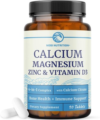 Calcium Magnesium Zinc D3 Supplement | Strong Bones, Healthy Teeth & Immune