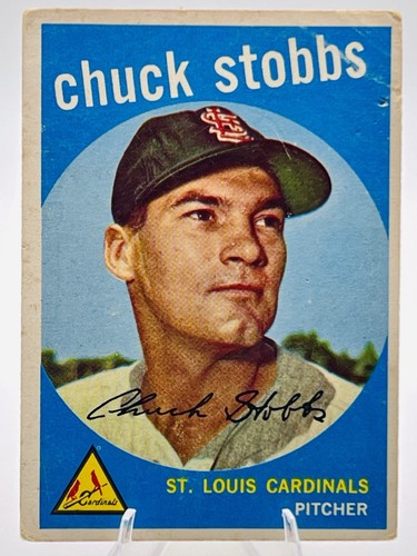 Chuck Stobbs #26 1959 Topps card