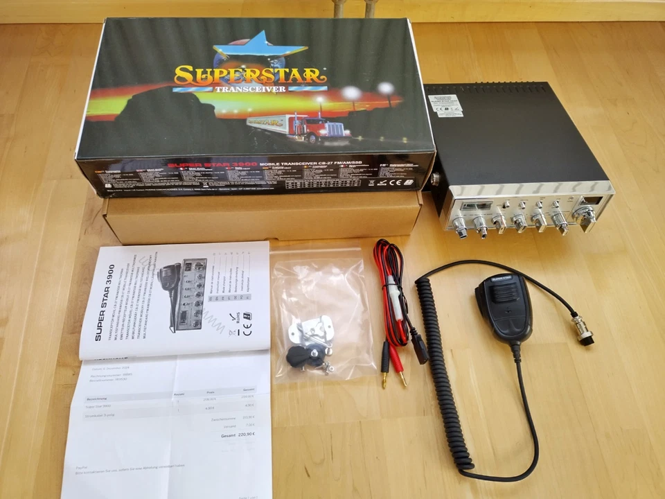 Super Star 3900 Multinorm FM/AM/SSB 4/4/12 Watt CB Funkgerät - Topzustand! - Bild 2 von 4