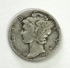 1944 Mercury Dime - Free Shipping