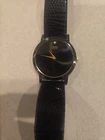 Rare Vintage Seiko 5Y94-8029 Black Dial Diamond Mens Dress Watch