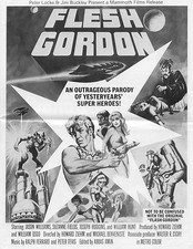 FLESH GORDON 1974 photos, ads... ORIGINAL 14" x 11" promo booklet & PRESSBOOK
