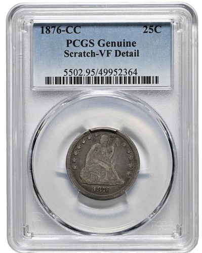 1876 Seated Liberty Quarter with Motto - VF - 7001 | eBay