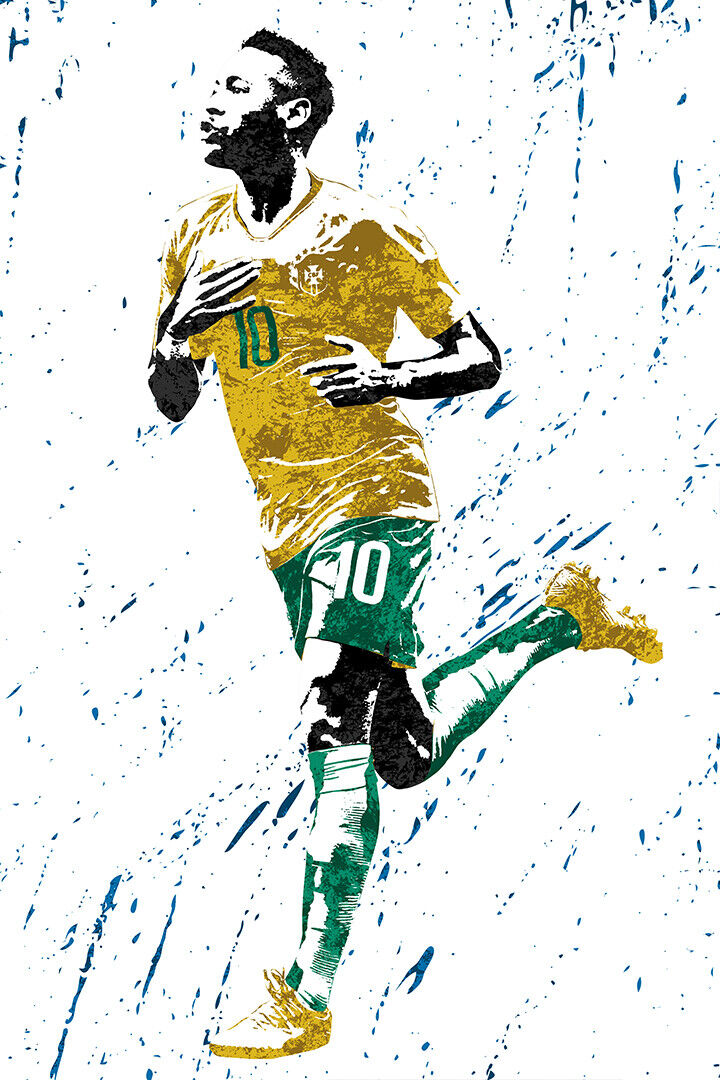 Neymar Brazilian Legend Art  Neymar jr, Neymar, Soccer drawing