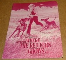 Where The Red Fern Grows Press Kit (1974 Film) with 4 photos