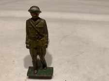 U.S. DOUGHBOY OFFICER - GREY IRON CAST STEEL SOLDIER 3  Tall