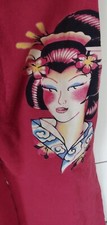 Vintage Y2k Ed Hardy Asian Trisha Golden Bird Kid Sweats Medium
