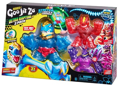 YUUGU² & YUUGU セット Ultra Raptor Action Figure 3-Pack [Dinogoo Tyro, X-Ray Blazagon