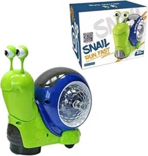 Electric Cute Toy Snail Electronic Animal Crawl, Play Music, Luminous Light
