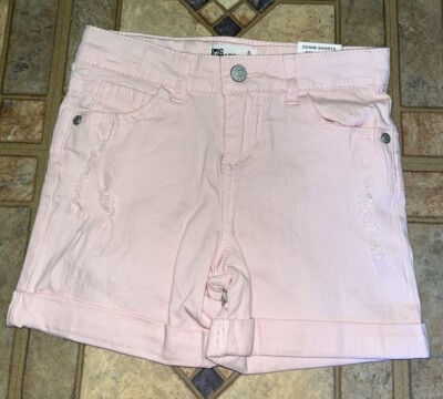 Epic Treads denim short blush pink size 6T girls.