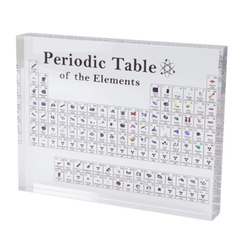 Periodic Table with Real Elements Inside, Periodic Table Of Elements Acrylic ...